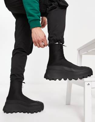 zip up sock boots