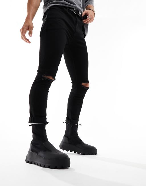 Zip up hot sale sock boots