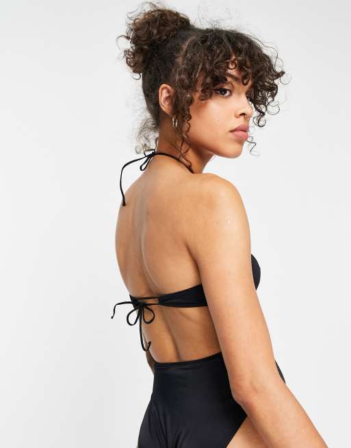 ASOS DESIGN - Ciara - Body à découpes - Noir, 2 de 4