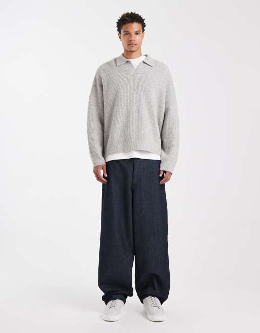 ASOS DESIGN – Ciemnogranatowe luźne jeansy, 3 z 6