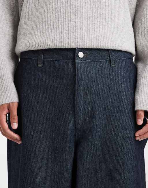 ASOS DESIGN – Ciemnogranatowe luźne jeansy, 5 z 6