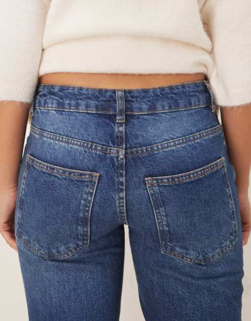 ASOS DESIGN – Ciemnoniebieskie jeansy dzwony o luźnym kroju, 5 z 5