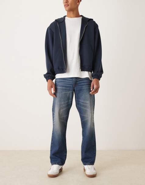 ASOS DESIGN – Ciemnoniebieskie jeansy o prostym kroju - view 1