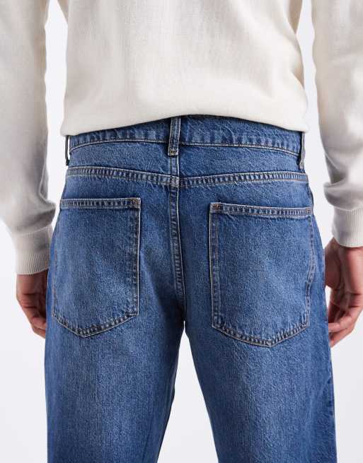 ASOS DESIGN – Ciemnoniebieskie jeansy o prostym kroju, 5 z 5