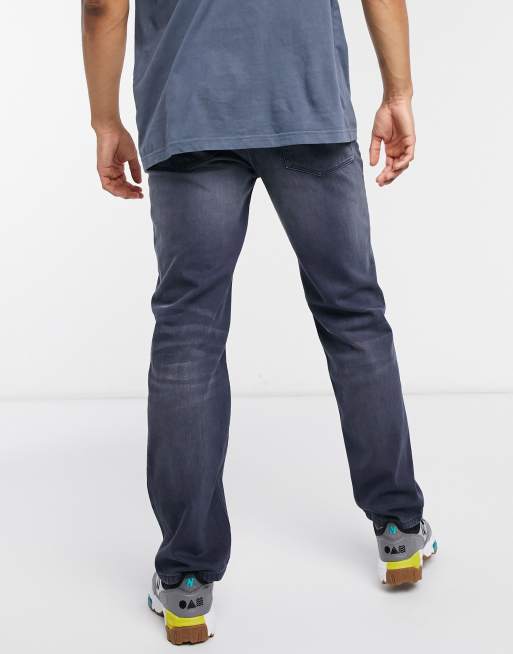 ASOS DESIGN – Ciemnoniebieskie jeansy o regularnym kroju, 2 z 4