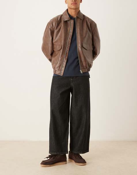 ASOS DESIGN – Ciemnoniebieskie jeansy z balonowymi nogawkami - view 1