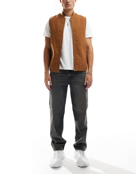 ASOS DESIGN – Ciemnoniebieskie jeansy z prostymi nogawkami i efektem przebarwienia - view 1