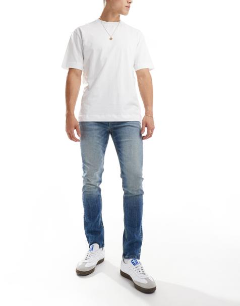 ASOS DESIGN – Ciemnoniebieskie obcisłe jeansy w stylu vintage - view 1