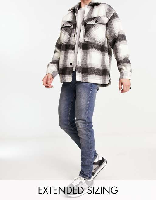ASOS DESIGN – Ciemnoniebieskie obcisłe jeansy
