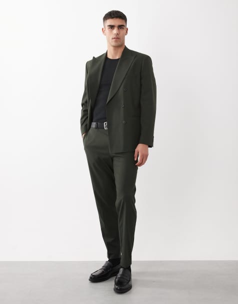 ASOS DESIGN – Ciemnozielny zwężany garnitur - view 1
