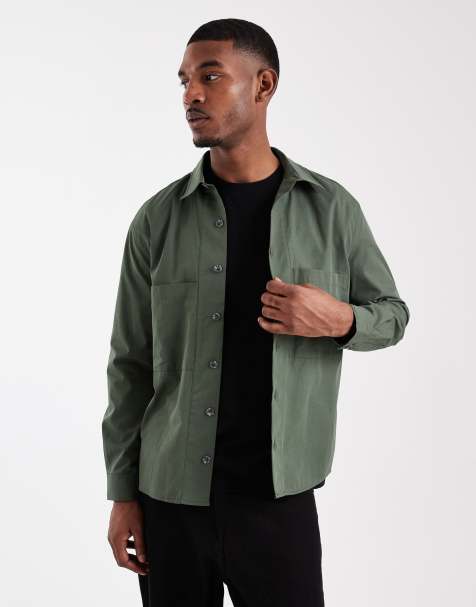 ASOS DESIGN – Ciemnozielona koszula o luźnym kroju - view 1