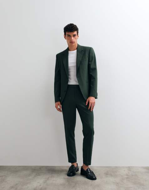 ASOS DESIGN – Ciemnozielony garnitur o zwężanym kroju - view 1