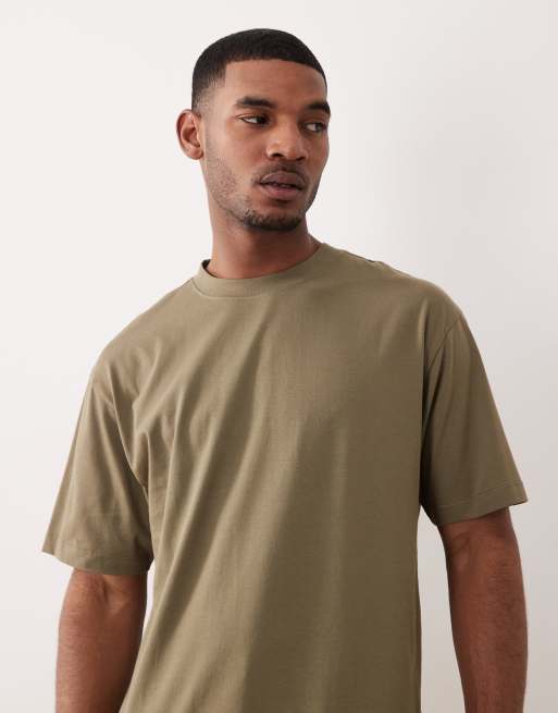 ASOS DESIGN – Ciemnozielony T-shirt o luźnym kroju, 2 z 5