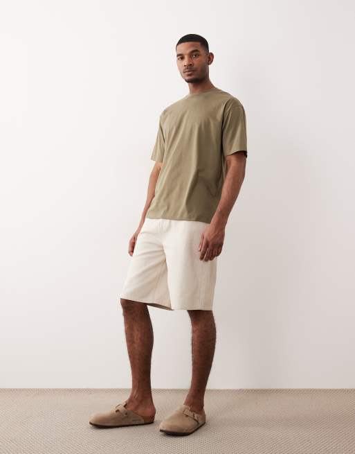 ASOS DESIGN – Ciemnozielony T-shirt o luźnym kroju, 4 z 5