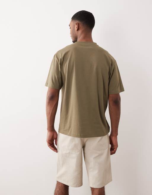 ASOS DESIGN – Ciemnozielony T-shirt o luźnym kroju, 5 z 5