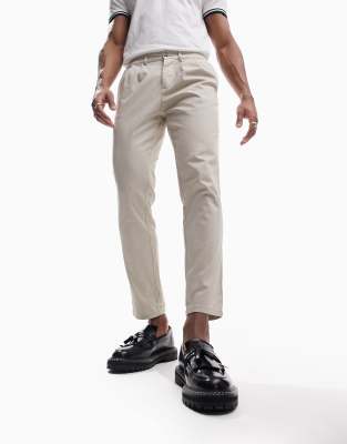 ASOS DESIGN cigarette fit chinos in light beige - ASOS Price Checker