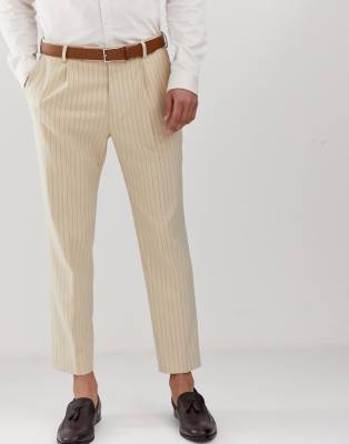 cream suit trousers