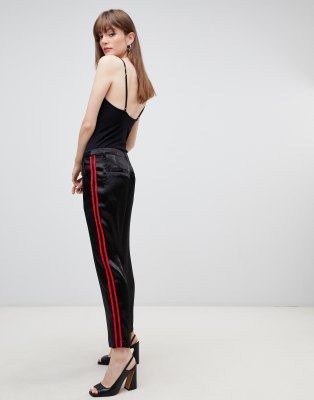 satin cigarette trousers