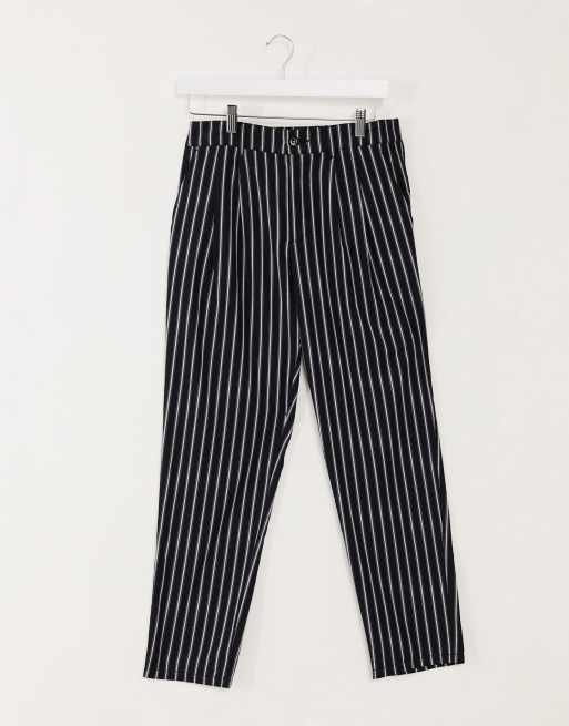 Striped 2024 cigarette pants