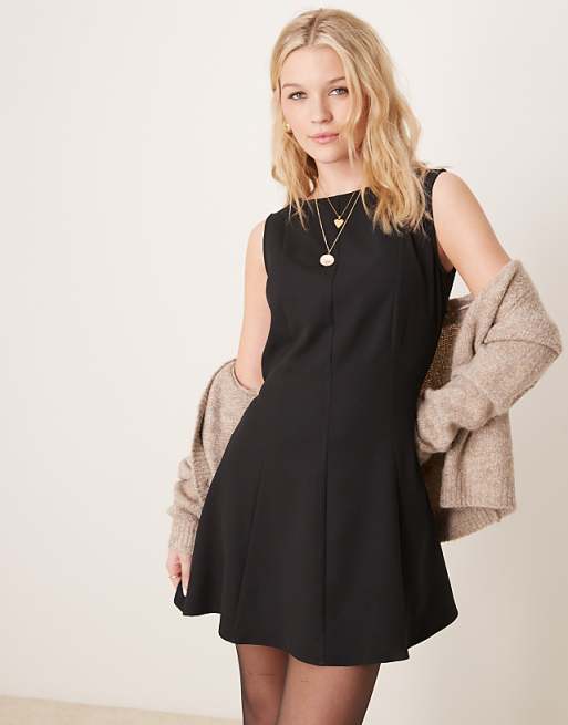 ASOS DESIGN cinch waist seam detail mini dress | ASOS ASOS DESIGN cinch waist seam detail mini dress | ASOS