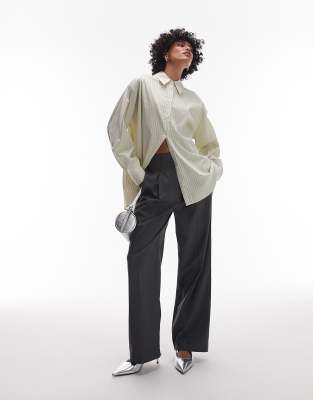 Asos Design Cinch Waist Wrap Multiway Shirt In White