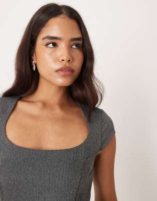 Asos Design Cinched Mini Dress In Multi