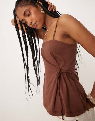 Asos Design Cinched Tie Side Cami Top