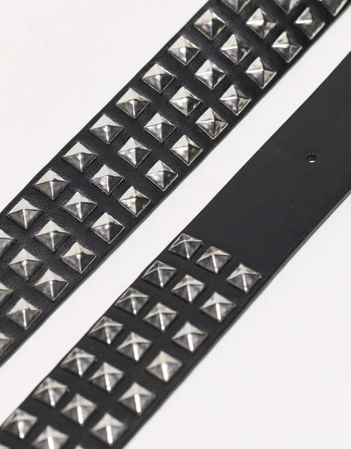 ASOS DESIGN - Cintura con borchie a piramide, 3 di 4