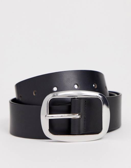 ASOS DESIGN - Cintura per jeans in pelle