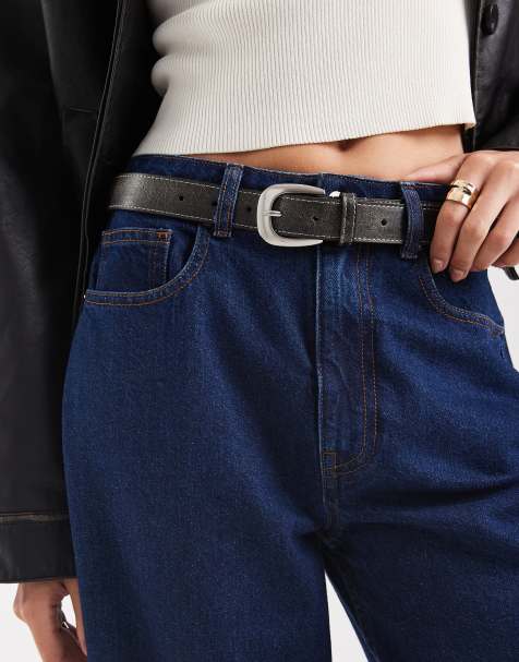 ASOS DESIGN - Cintura per jeans per fianchi e vita in similpelle PU invecchiata - view 1