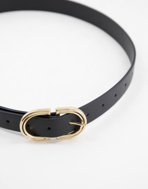 ASOS DESIGN - Cintura per jeans per vita e fianchi nera, 3 di 4