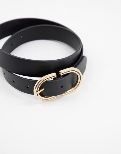 ASOS DESIGN - Cintura per jeans per vita e fianchi nera, 4 di 4