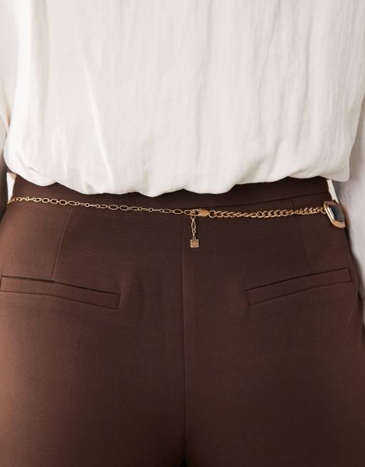 ASOS DESIGN - cinturón con conjunto de resina y piedras en dorado, 3 de 3