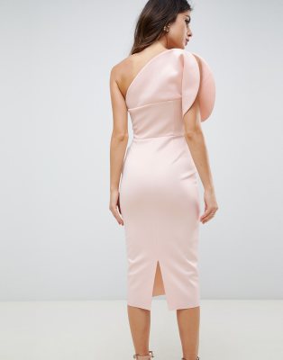 asos pink bodycon dress