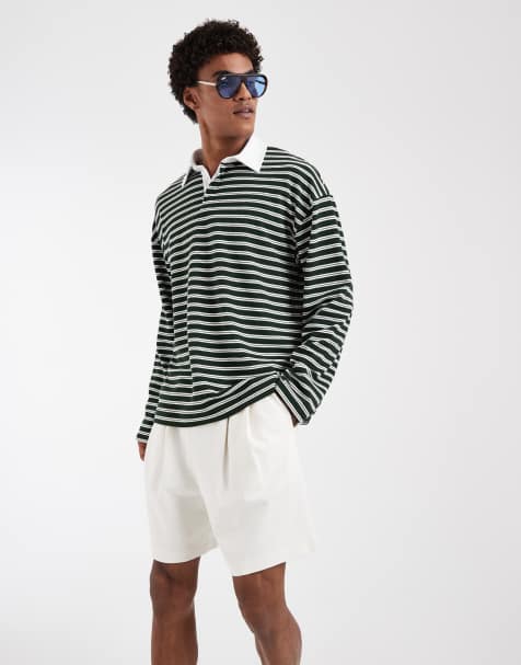 ASOS DESIGN - Circular Design Collection - Beige oversized jerseyshorts med plisseringer - view 1