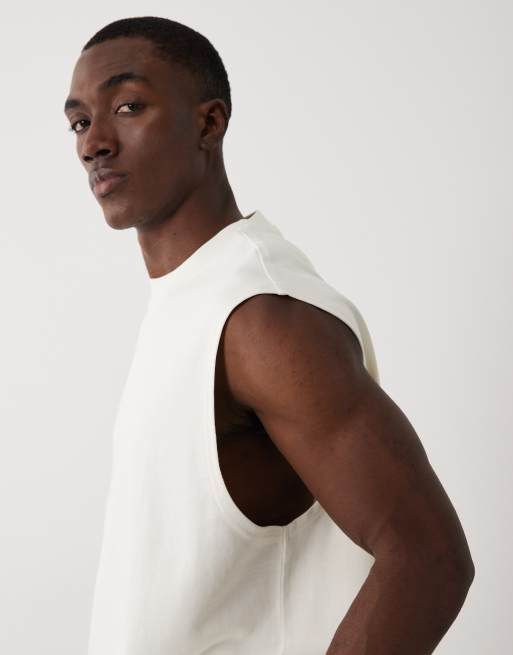 ASOS DESIGN – Circular Design Collection – Beige, superkraftigt linne i oversize, 5 av 5