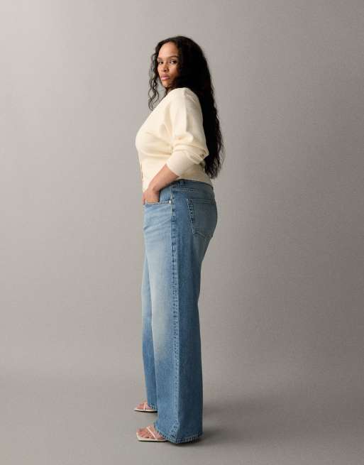 ASOS DESIGN – Circular Design Collection Curve – Niebieskie jeansy dad fit z szerokimi nogawkami , 2 z 7