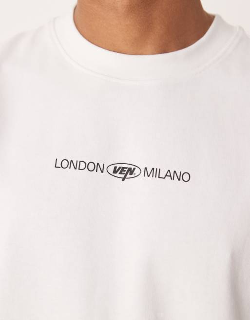 ASOS DESIGN - Circular Design Collection - Débardeur oversize ultra-épais à imprimé ville - Blanc, 5 de 5