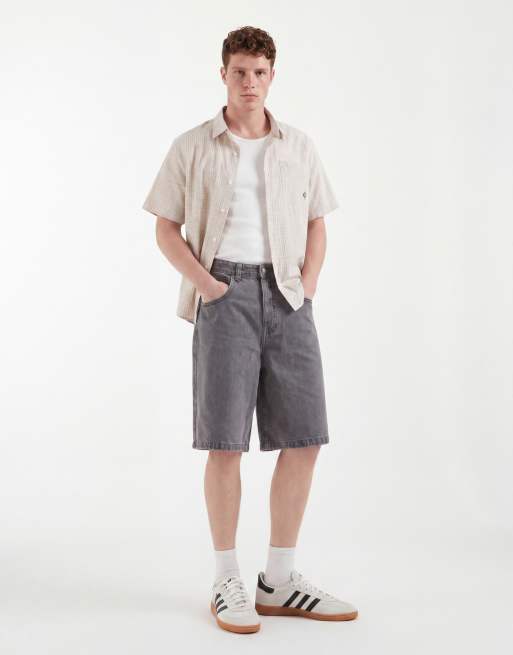 ASOS DESIGN - Circular Design Collection - Forvaskede grå denim-jorts, 3 af 5