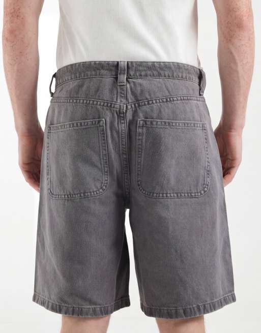 ASOS DESIGN - Circular Design Collection - Forvaskede grå denim-jorts, 4 af 5