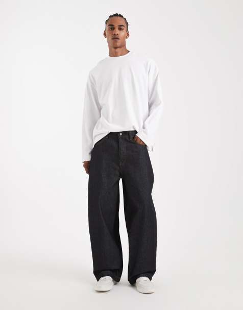 ASOS DESIGN Circular Design Collection heavyweight barrel fit jeans in indigo 