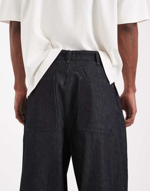 ASOS DESIGN Circular Design Collection heavyweight oversized baggy jeans in indigo , 4 of 5