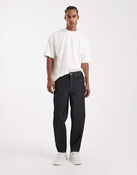 ASOS DESIGN Circular Design Collection heavyweight relaxed tapered jeans in indigo 