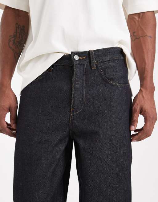 ASOS DESIGN Circular Design Collection heavyweight relaxed tapered jeans in indigo , 5 of 5