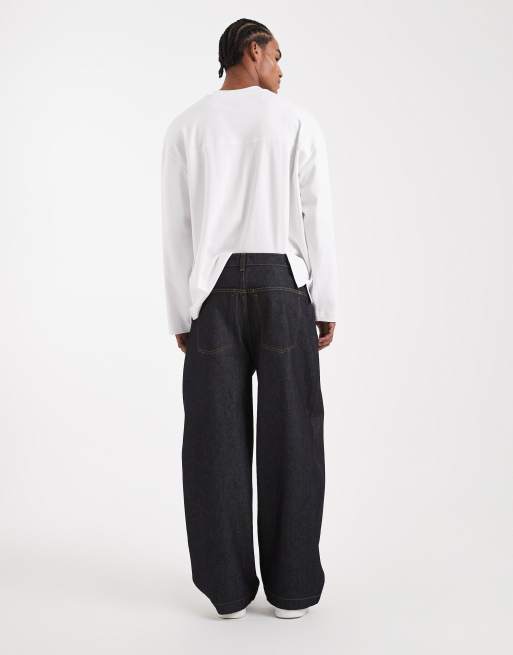 ASOS DESIGN - Circular Design Collection - Jean bouffant en denim épais - Indigo , 3 de 5
