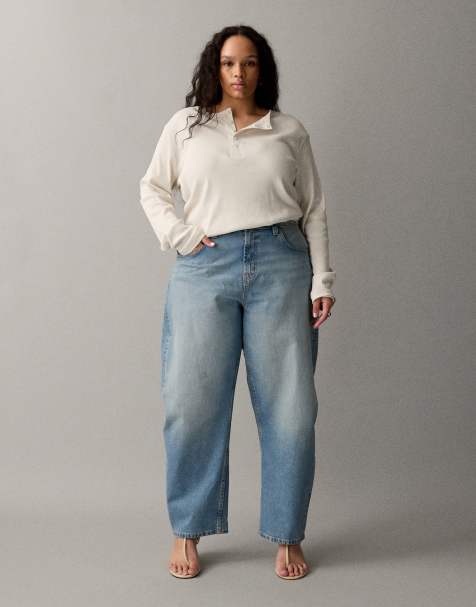 ASOS DESIGN - Circular Design Collection - Jean slim barrel - Délavage moyen clair - view 1