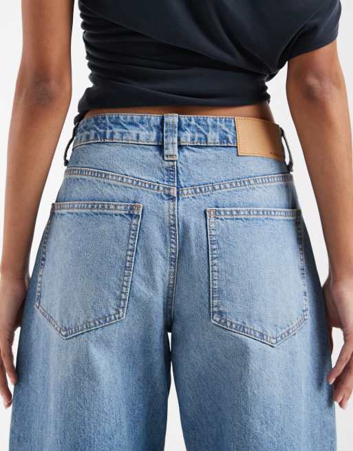 ASOS DESIGN - Circular Design Collection - Jean slim bouffant - Délavage moyen clair, 4 de 9