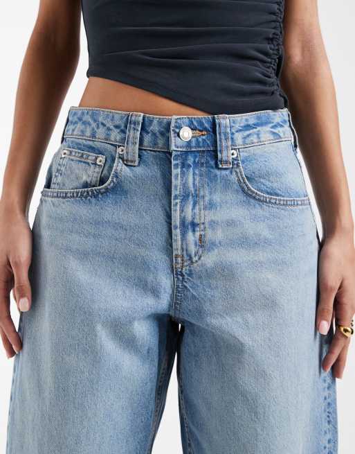 ASOS DESIGN - Circular Design Collection - Jean slim bouffant - Délavage moyen clair, 5 de 9