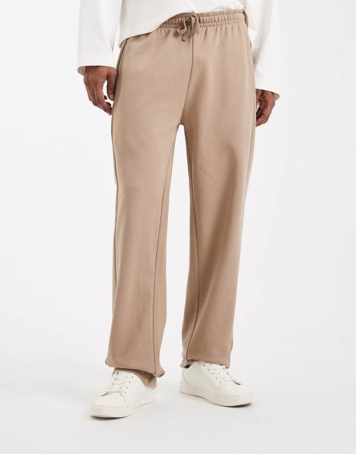 ASOS DESIGN - Circular Design Collection - Joggers dritti pesanti 400 gsm color pietra, 2 di 5