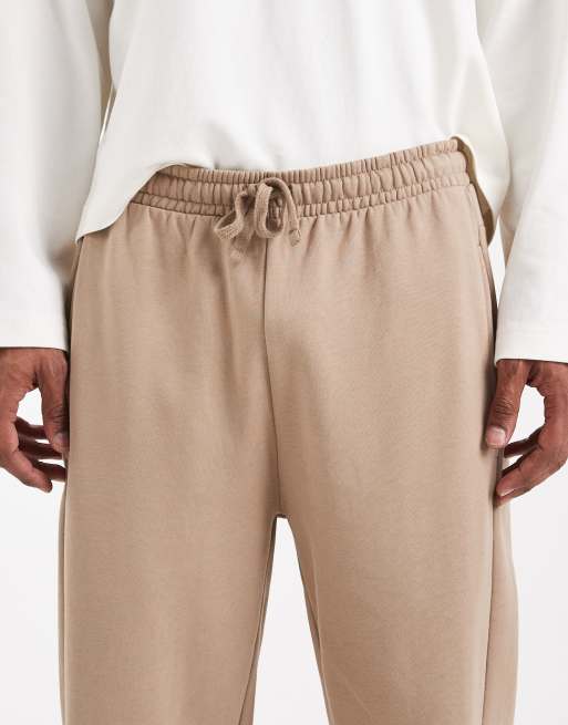 ASOS DESIGN - Circular Design Collection - Joggers dritti pesanti 400 gsm color pietra, 5 di 5